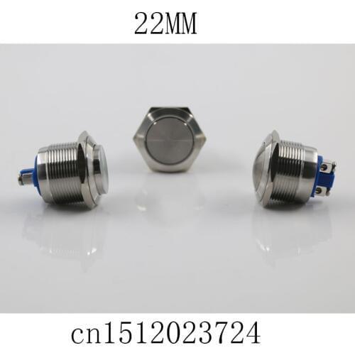 The 22mm metal push button switch reset button instant doorbell car horn waterproof stainless steel
