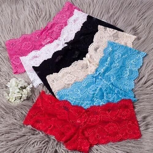 Fashion Sexy Panties Comfortable Briefs Exquisite Crotchless Shorts Solid Lingerie Sexy Hollow Out Underwear Women