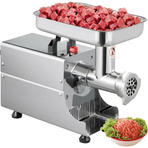Meat grinder 80kg/h - stainless steel with 2 knives and 2 perforated discs Mincer