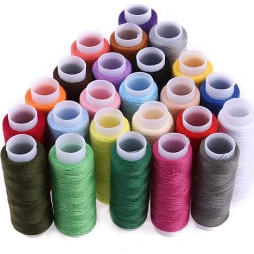 39 Colors Polyester Sewing Thread Hand Embroidered Spool Home Knitting Kit With Plastic Box For Home Sewing Embroidery