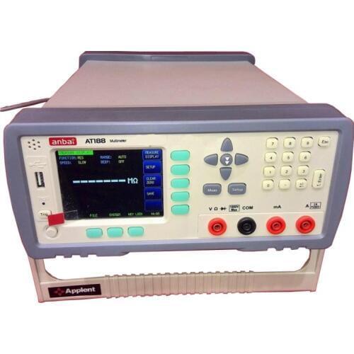 New Digital Multimeter 210K Digits 3.5'' TFT LCD DCV Accuracy 0.01% RS232 USB Port AT188