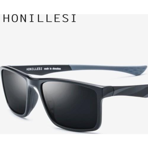 TR90 Polarized Sunglasses Men Sports Driving Outdoor Square Goggles Women Mirrored Shades UV400 Sun Glasses for Men Oculos 7203