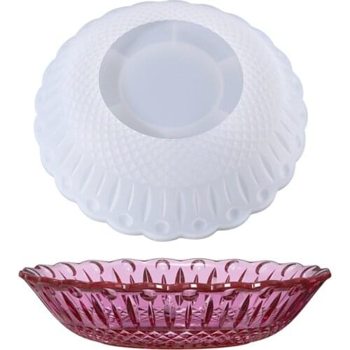 Fruit Storage Tray Epoxy Resin Mold Dish Bowl Plate Silicone Mould DIY Crafts Jewelry Holder Box Home Decorations Casting Tool