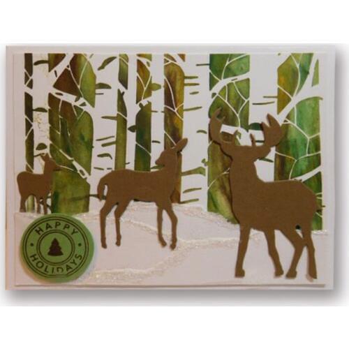 Deers Carbon steel Cutting Dies Stencil Craft for DIY Creative Scrapbook Cut Stamps Dies Embossing Paper Craft Greeting Card