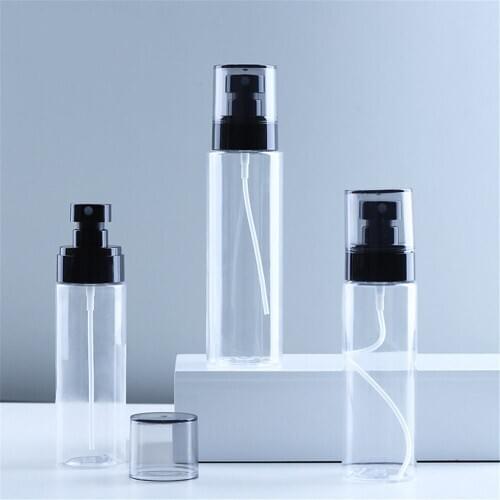 Transparent Empty Spray Bottles mist 100ML/120ML/150ML Plastic Mini Empty Refillable bottle Cosmetic Containers