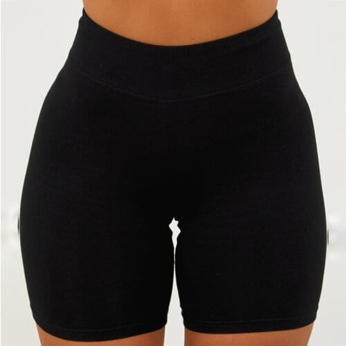 Plus Size Summer Seamless Biker Shorts Women Solid Push Up Fitness Shorts High Waist Clothing Workout Short Comfortable Female