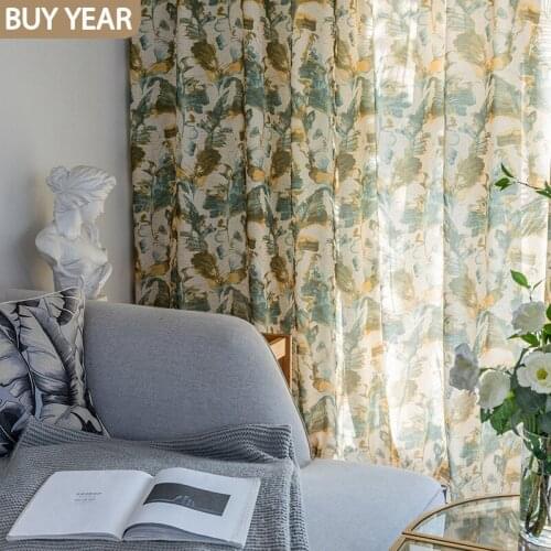 [Harem] Modern Minimalist Roman Curtains Used In for Living Room Bedroom Printing Door Curtains Polyester Cotton Curtains Cloth