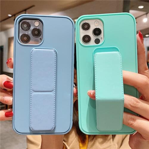 Luxury Wrist Strap Case For iPhone 12 11 Pro Max XS XR X R 7 8 6 6S Plus iPhone12 iPhone11 Shockproof Magnet Stand Holder Covers