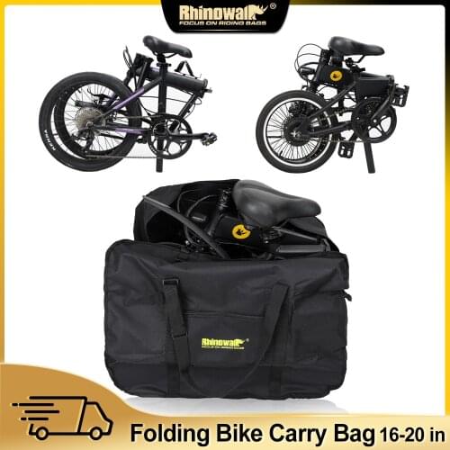 Rhinowalk 16" 20" Folding Bike Carry Bag Portable Bicycle Carry Bag Cycling Bike Transport Case Travel Bycicle Accessories