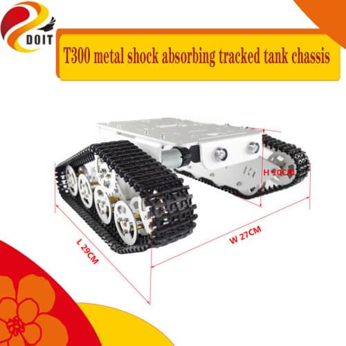 T300 RC Metal Robot Tank Car Chassis Crawler for arduino Tracked Caterpillar Track Chain Vehicle Platform Tractor Toy kit