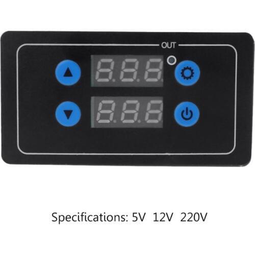0.1s - 999h Countdown Timer Programmable Cycle Control Module Time Dalay Relay 5V/12V/220V Optional Voltage