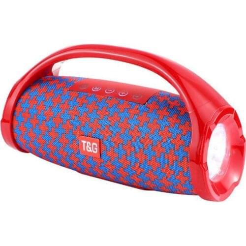 Tg136 cloth led portable Bluetooth speaker small ares outdoor lighting sound with FM and card Bluetooth sound