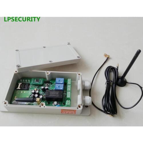 LPSECURITY Waterproof 200 user GSM Relay Switch Remote Access Control Gsm Sms Access Controller GSM Door Opener Gsm Gate Opener