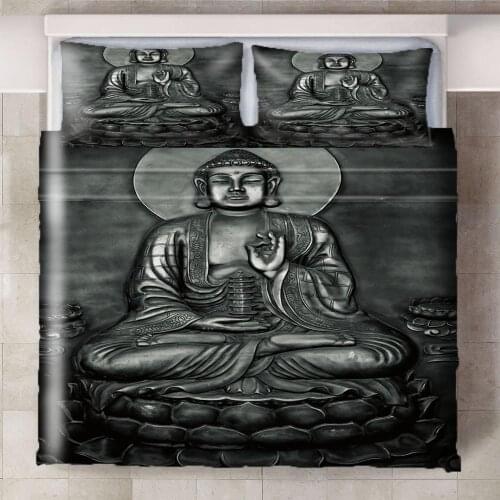 Magic Buddha Elephant 3Pcs/Set Cartoon Bedding Set Sheet Children Room Bed Sheet Pillow case Bedding Set