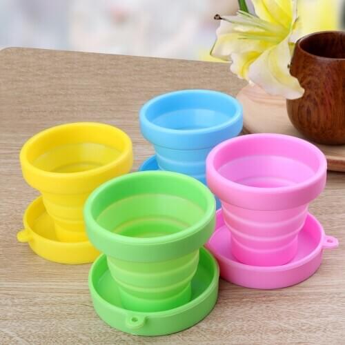 Retractable Folding Telescopic Collapsible Gargle Cup Portable For Outdoor Travel Water Drinking Cup Tea Cup Silicone