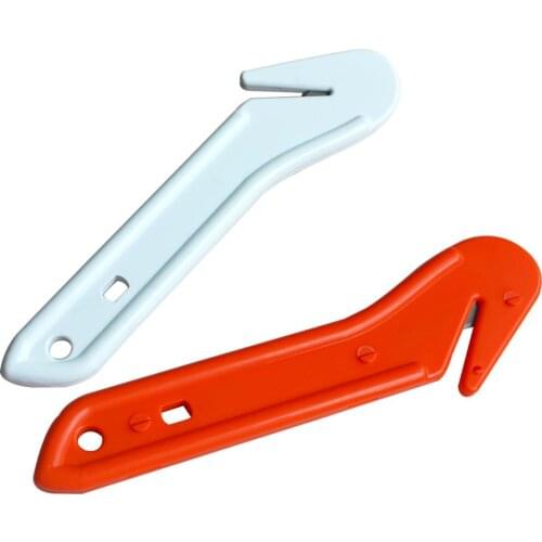 1piece New Safety Cutter Emergency Vehicle Seatbelt Guard Knife First Aid Rescue Survival Tip With Long Plastic Handle