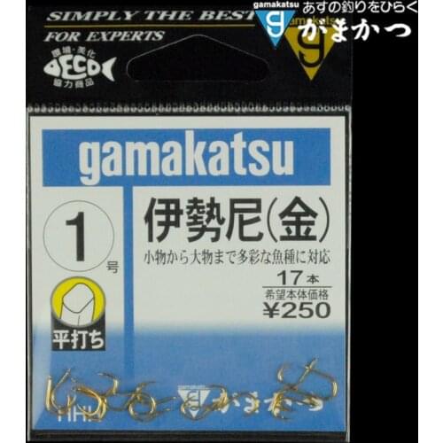 1PCs High Quality Japan Gamakatsu Gold Barbed Hooks High Carbon Steel Hooks Super Wearable Sharp Anti-corrosion Carp Fish Hooks