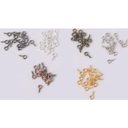 100pcs Sheep eye screw eye ring jewelry for jewelry making necklace/Bracelets/Hair/earring rcomponents DIY jewelry Accessories