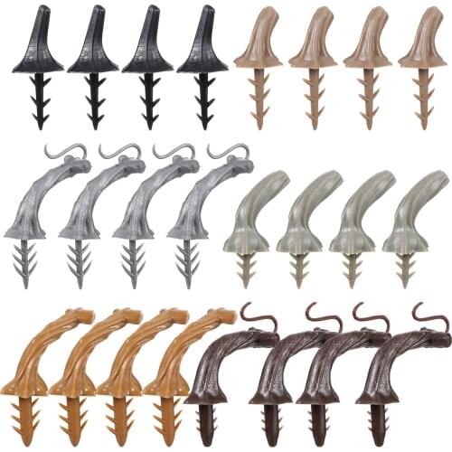 24pcs Pumpkin Stem Safe Light Sturdy Unique Tool Plastic Stem Handle Plastic Pumpkin Handle Accessories for Home Party