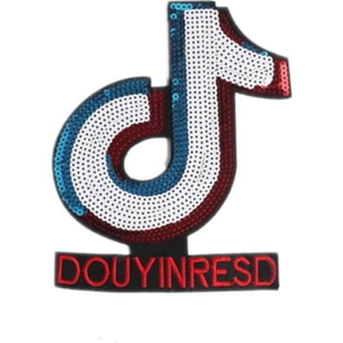 50pcs/Lot Embroidery Letters Clothing Decoration Accessories Note Diy Iron Heat Transfer Applique Iron on Patches for Clothes