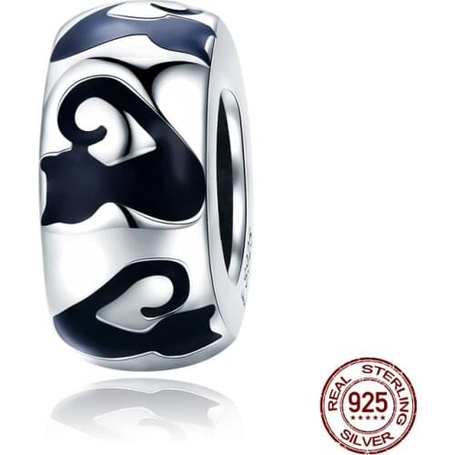 925 sterling silver cat silhouette charm fit original bangle bracelet beads charms for women fashion jewelry making