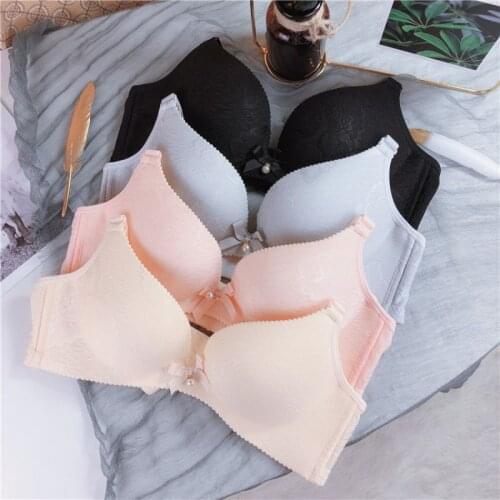 EFINNY Sexy Women Smooth Ultrathin 3/4 Cup Bra Racerback Deep V Underwear B Cup Bras Lingerie Charming Brassiere