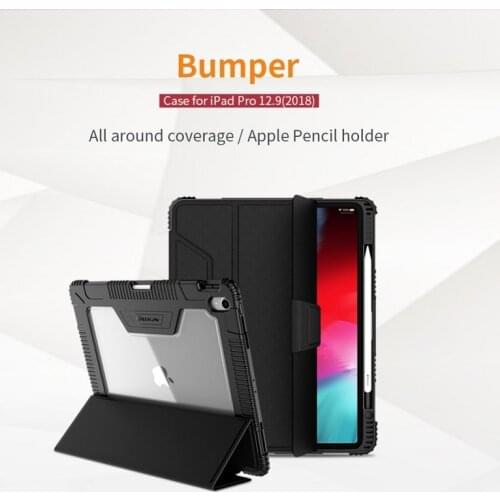 NILLKIN Case For iPad Pro 12.9 2018 With Apple Pencil PU Leather Smart Magnetic Cover Case Stand For ipad 10.2 /Pro 10.5/Pro 11