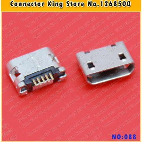 ChengHaoRan micro 5p USB jack connector socKet for phone charging port,data tail port,Long foot,with fixed foot,MC-088