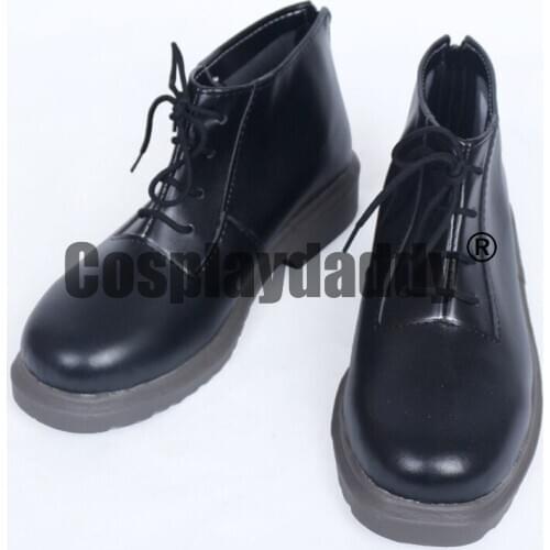 PERSONA 5 Joker Black Cosplay Shoes Short Boots S008