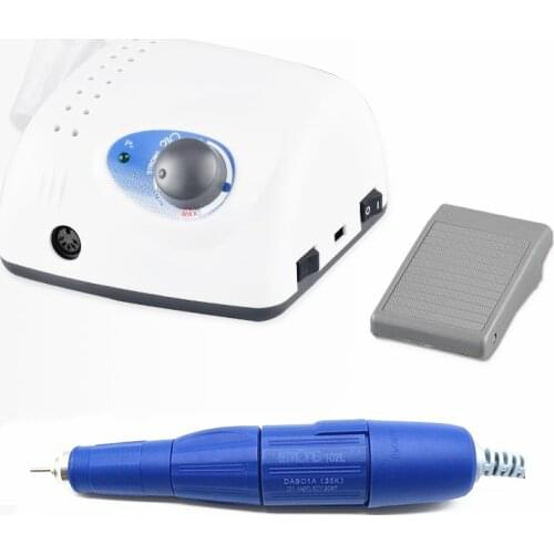 35000RPM Strong 210 102L Blue 65W Nail Drills Manicure Machine Pedicure Electric File Bits Nail File Equipment Nail Treatment