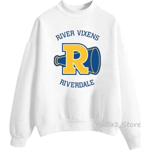 River Vixens Riverdale letter print hoodies women clothes 2020 vogue hip hop jumper women graphic sudadera mujer streetwear tops