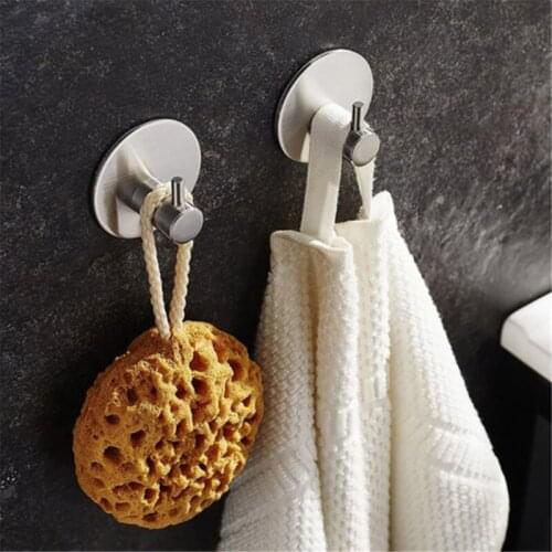 Hook Originality Adhesive Home Kitchen Wall Door Stainless Steel Holder Hook Hanger Hooks For Hanging