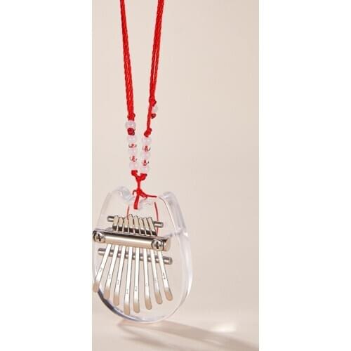 8 key MINI Kalimba Carimba Crystal Transparent Portable Thumb Piano 8 llaves mbira Musical Instrument Finger Piano best quality