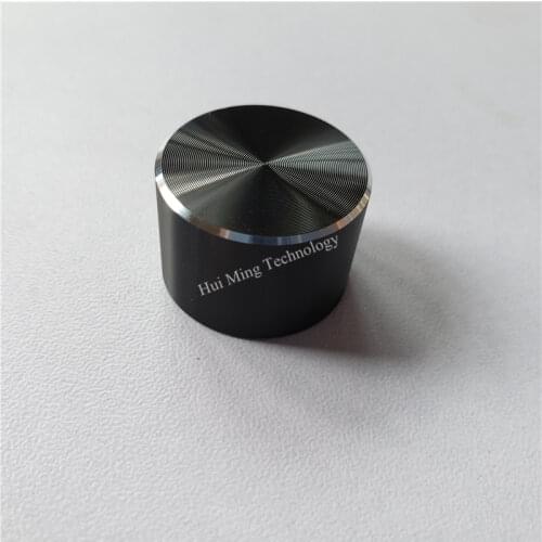 10pcs aluminum plastic cap knob potentiometer knob 22*15*6mm black D shaft O shaft amplifier volume adjustment aluminum knob