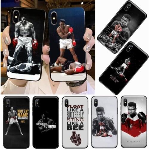 Muhammad Ali boxing champion luxury design Phone Case shell for iPhone 11 12 pro XS MAX 8 7 6 6S Plus X 5S SE 2020 XR