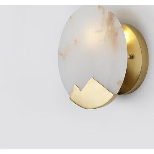 Post modern American decorative mounted wall lamp light gold living room foyer lights wall light sconce