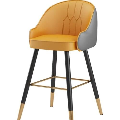 Chairs for Kitchen Modern Simple Household Light Luxury High Stool Nordic Bar Net Red Kitchen Iron Back Chair Dining Chairs