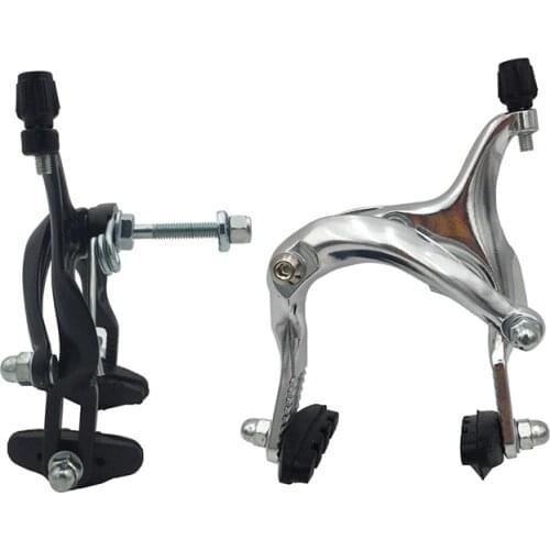 1PCS Caliper Brake 61-79mm Long-reach Rear & Front C Caliper Brake Set Bike Side Pull Polished