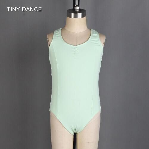 Childrens Cotton Tank Leotard with Key Hole Open Back Ballet Dance Leotards Practice Wear Kids Ballerina Bodywear 03D0005