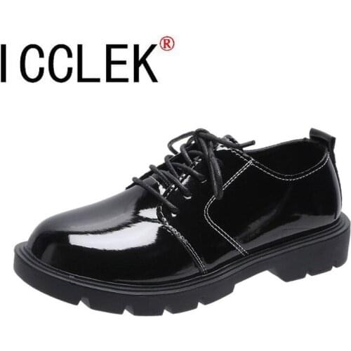 Women High Heel Platform Shoes Patent Leather Female Lolita Mary Jane Shoes Pumps College Student Vintage Pumps 2021 Spring