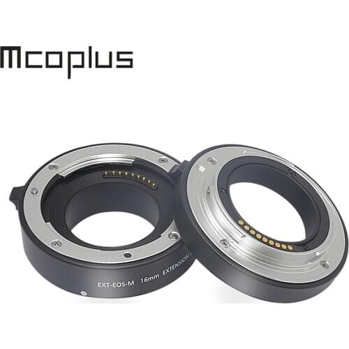Mcoplus Metal AF Auto Focus Macro Close-up Extension Tube Adapter Ring Kit for Canon M2 M3 M5 M6 M10 M50 M100 M200 M6