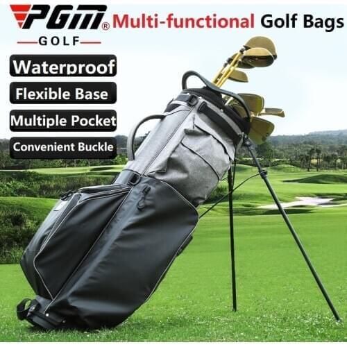 Ultra-Light Version! Pgm Golf Bracket Gun Bag Waterproof Golf Standard Ball Bags Portable Big Capacity Sports Golfing Pack