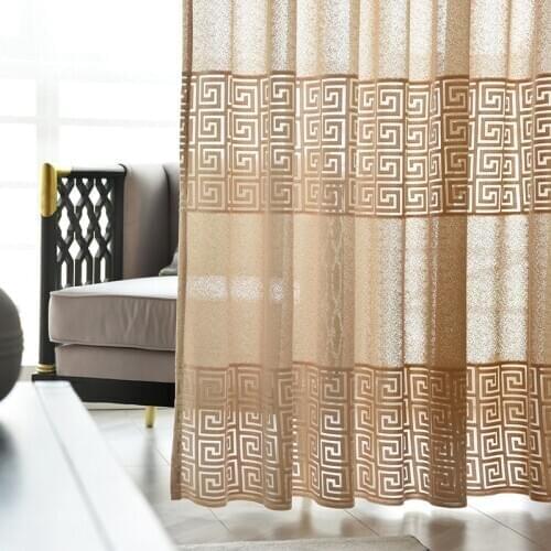 Curtains For Living Room Chinese Classical Bedroom Tea Room Home Accessories Curtains For Bedroom Blackout Translucent Curtain