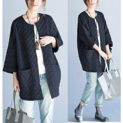 Plus Size Harajuku Jacket Women Spring Autumn Loose Casual Long Coats New 2021 Korean Vintage Windbreaker Female Outerwear