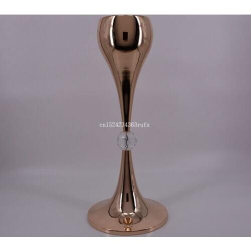 10 pcs Flower Vases Road Lead Table Centerpiece Rack Stand Wedding Decor Pillar Party Decoration DHL Fedex Free Shipping