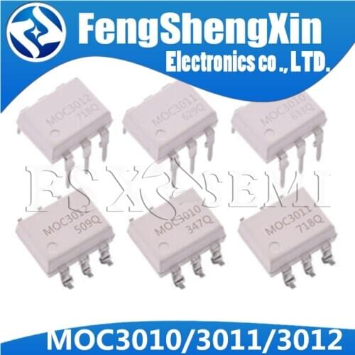10pcs MOC3010 MOC3011 MOC3012 DIP6 DIP MOC3010M MOC3011M MOC3012M SOP6 SOP optocoupler