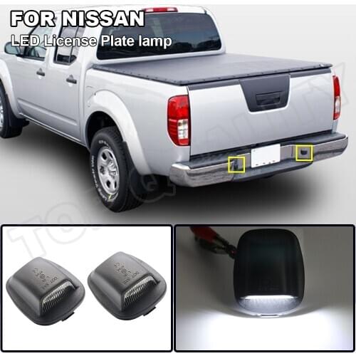 2X LED License Plate Light For Nissan Xterra 1994-2004 For Nissan Frontier 1998 1999 2000-2004 OEM#:265109Z400 Number Plate Lamp