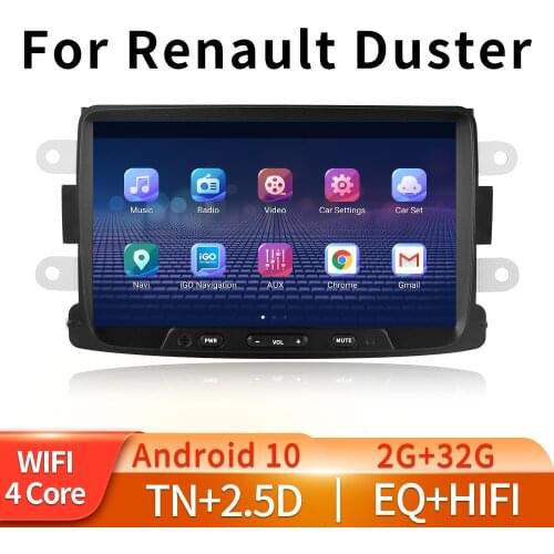 4G Android 8.1 Car Radio Multimedia Player For Renault Duster Sandero Lodgy Capture Symbol Duster Docker Navigation GPS 2 Din
