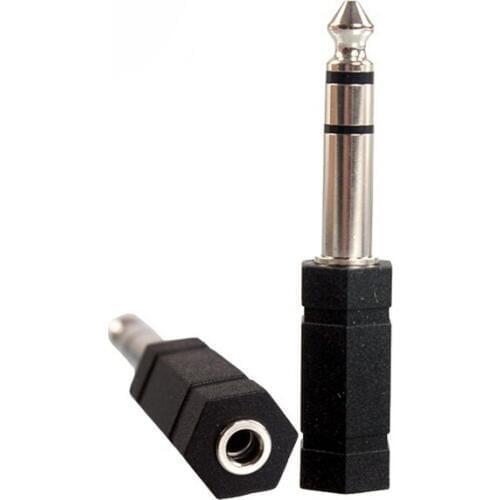 5pcs Headset Jack 6.5mm Male Plug to 3.5mm Female Socket Audio Adapter 6.5MM Turn 3.5MM Connector Microphone Plug Stereo