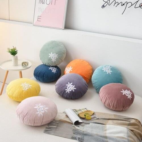 Velvet Round Back Seat Pillow for Swing Living Room Coffee Room Home Armchair Recliner Decor Office Back-rest Bench Cushion